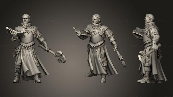 Military figurines (Priest 1, STKW_1668) 3D models for cnc